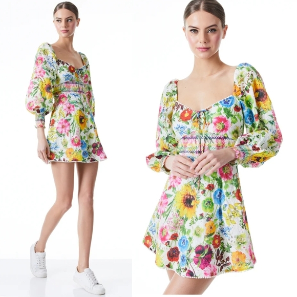 Alice + Olivia Crawford Sweetheart Mini Dress - Picture 1 of 11